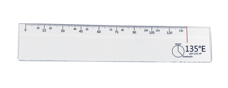 135mmまでしか測れない定規
