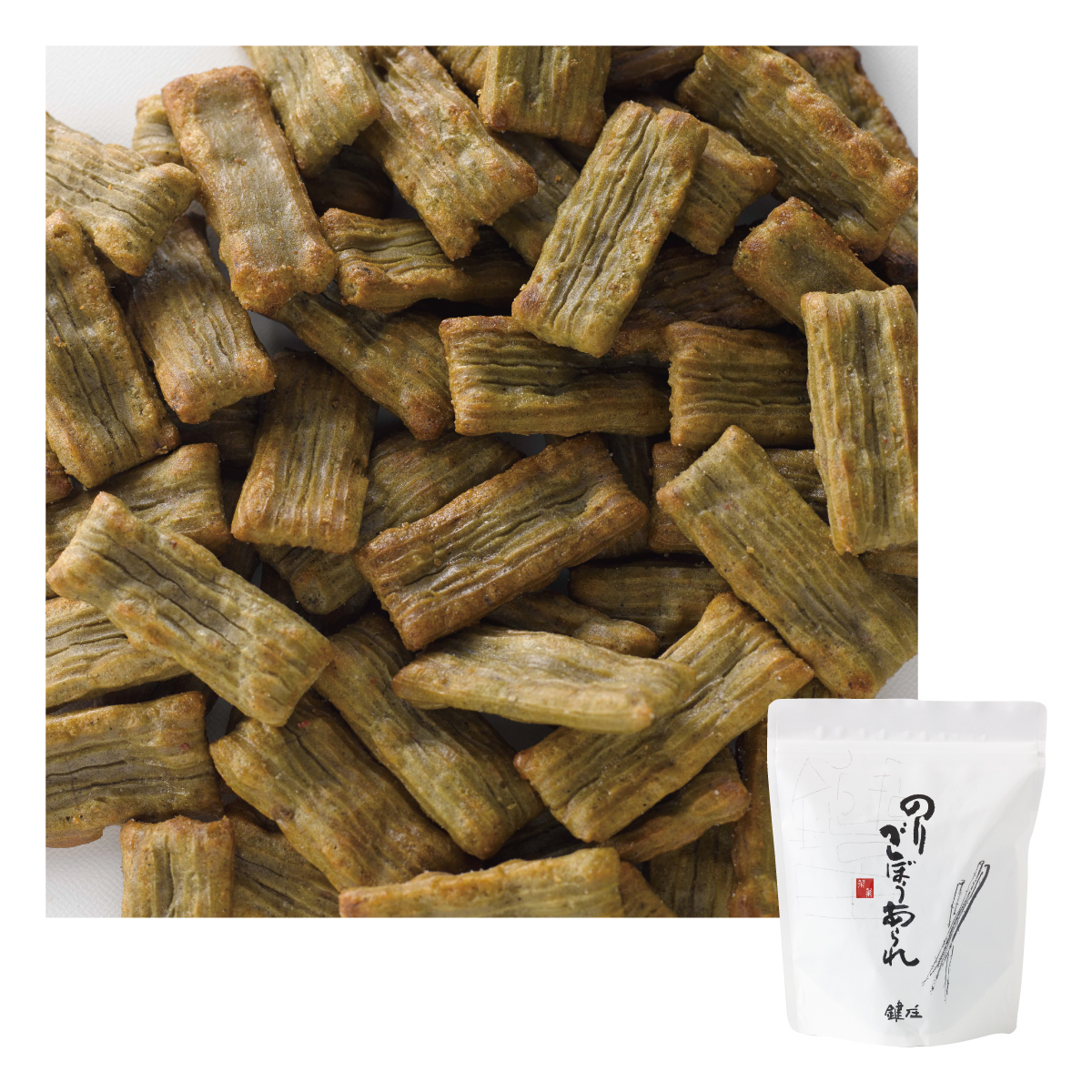 のりごぼうあられの中身の写真