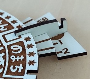 パズル時計(明石市マンホール)文字盤