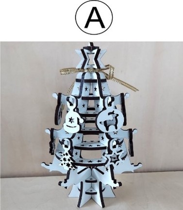 クリスマスツリー（据置タイプ)A:スーパーホワイト