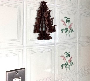 クリスマスツリー（壁掛タイプ）C:オーク(普通の茶色)