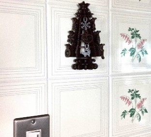 クリスマスツリー（壁掛タイプ）D:ウォルナット(濃茶)