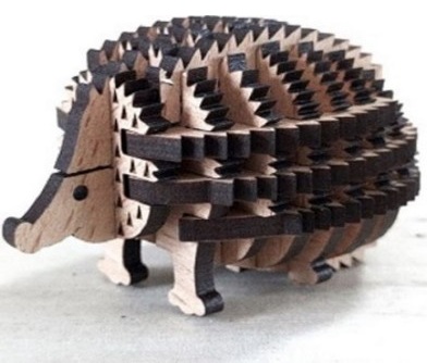 パズル動物（ハリネズミ）