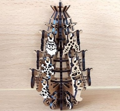 パズル：クリスマスツリー（壁掛タイプ）