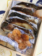 海の幸味噌漬７種(焼)のアップ