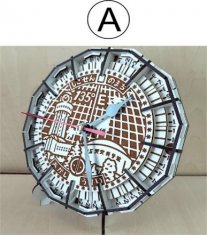 パズル時計(明石市マンホール)A:スーパーホワイト