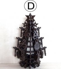 クリスマスツリー（壁掛タイプ）D:ウォルナット(濃茶)