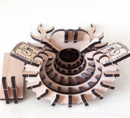 パズル兜(真田幸村)(据置タイプ)裏面