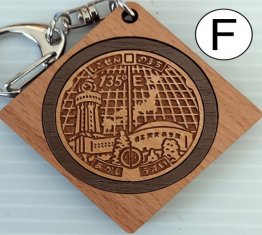 キーホルダー(明石市マンホール)F