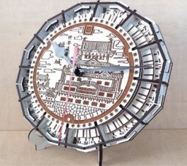 パズル時計（姫路市マンホール）の商品画像