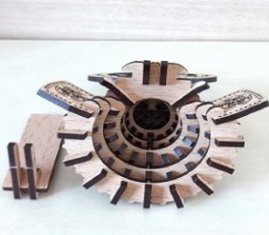 パズル兜（徳川家康）（据置タイプ）裏面
