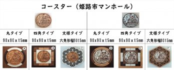 コースター(姫路市マンホール)組み合わせ