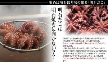 明石焼に使用する明石だこの説明