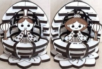 パズル：雛人形（女雛＋男雛）の商品画像